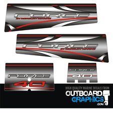 Mercury Force 40hp Outboard Decalssticker Kit - Fades Style