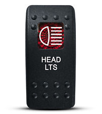 Labeled Contura Ii Rocker Switch Cover Only Head Lts Red Window