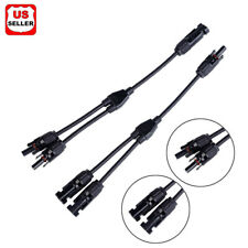 Solar Panel Y Branch Cable Connection Waterproof Adapter Connector Extension Us