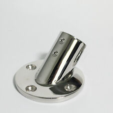Marine 316 Stainless Steel Boat Hand Rail Fitting Round Base 45 Degree 78 22mm