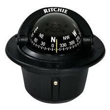 Ritchie F-50 Explorer Black Flush Mount Compass