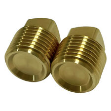 New 12 Npt Solid Brass Boat Hull Spare Garboard Drain Plug-2 Pack