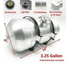 3.25 Gallon 8 X16 Spun Aluminum Gas Tank Fuel Tank Center Fill 38 Npt Outlet