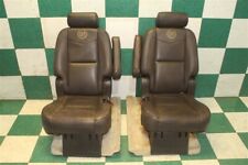 07-14 Escalade Esv Platinum Brown Leather Second Row Captains Chairs Seats Heat