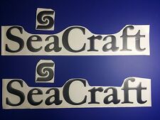 Seacraft Boat Emblems 22 Black Free Fast Delivery Dhl Express Raised Decals
