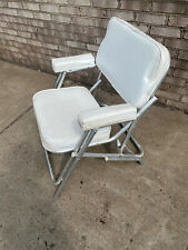 Marine Boat Deck Wide Folding Seat Chair White K.r. Industries