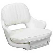 Moeller St2000-hd White Boat Seat With Cushion Set Mounting Marine
