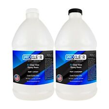 Crystal Clear Epoxy Resin 1 Gallon Kit Easy Mixing General Purpose Cures Clear