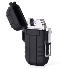 Waterproof Electric Lighter Dual Arc Plasma Flameless Windproof Usb Rechargeable