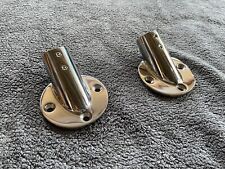 Pack Of 2 Boat Round Base 30 Degree 78 Railing Fitting 316 Stainless