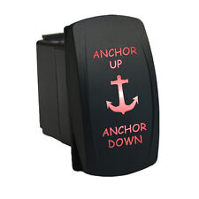 Anchor Up Anchor Down 6m86rm Rocker Switch 12v Led Red Momentary Marine