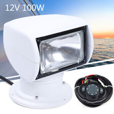 Boat Truck Car Spotlight Marine Searchlight Light Bulb Remote Control 12v 100w