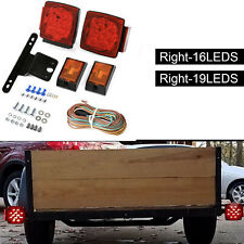 Rear Led Submersible Trailer Tail Light Kit For Boat Marker Truck Waterproof Red