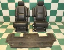 07-14 Escalade Swb Black Second 2nd Row Leather Heated Captains Chairs Backseat