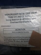 New Mercruiser 25-87400a287399a1 Trim Cylinder Repair Kit Mercruiser 120r-160r