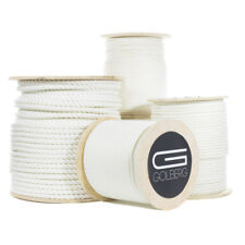 Golberg White Twisted Nylon Rope - Premium Usa Made Cord - Many Sizes Lengths