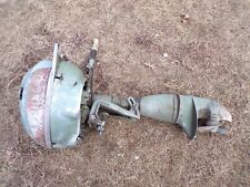 Vintage Antique Johnson Seahorse Outboard Boat Motor Parts Or Repair 1940s 50s
