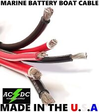 Battery Cable Marine Grade Tinned Copper 6 4 2 1 10 20 Awg Per Foot Sgt