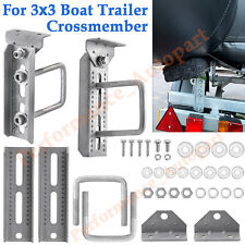 4 8 Galvanized Swivel Top Bunk Bracket Kit W Hardware For Boat Trailer 3x3