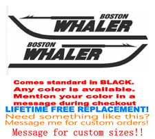 Pair Of 5x28 Boston Whaler Boat Hull Decals. Marine Grade Your Color Choice 33