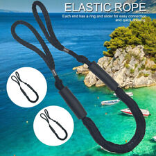 2pcs Bungee Dock Line Mooring Stretch Rope Cords For Boat 3.55.5ft Black