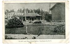 Voorheesville Ny -dh West Shore Railroad Station- Postcard Wsrr Nr Albany