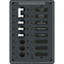 Blue Sea Systems 8027 Ac Main Breaker Panel With 6 White Switch Positions