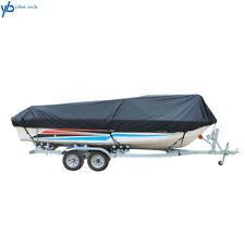 11-22ft Waterproof Trailerable Boat Cover Fishing V-hull Tri-hull Runabout
