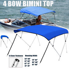 Upgrade Standard Bimini Top 3 Bow 4 Bow Boat Cover 6ft 8ft Long With Rear Poles
