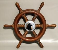 Vintage Marineboat Wood Steering Wheel 6 Spoke 17 Canada M2405-2