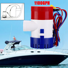 12v 1100gph Electric Marine Submersible Bilge Sump Water Pump For Boat Yacht Usa