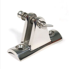 Marine Boat Bimini Top Fitting Stainless Steel Concave Deck Hinge Removable Pin