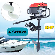 4 Stroke 6hp Outboard Motor Heavy Duty Fishingmarine Boat Engine Air Cooling