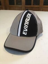 Evinrude Baseball Cap Adjustable Hat Adult Mens Black Gray Tournament Apparel