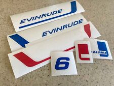 Evinrude Vintage 6 Hp Fisherman Outboard Motor Decals Vinyl Free Shipping
