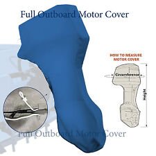 Boat Full Outboard Motor Engine Cover Fits Up To 175-225hp Blue