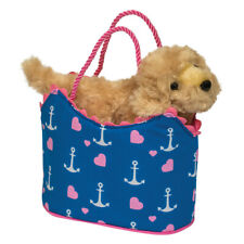 Anchor Heart Sak W Golden Retriever Dog Plush Stuffed Animal Douglas Toys 2213