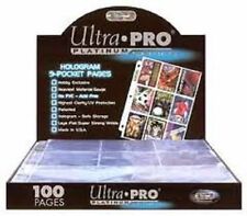 Ultra Pro Platinum 100 9-pocket Pagesnew Free Shipping