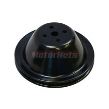 Black Steel Small Block Chevy Sbc Short Water Pump Upper Pulley 1 Single Groove