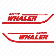 Boston Whaler Boats Logo Decals Stickers Red Set Of 2 12 Long