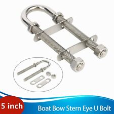 316 Stainless Steel Marine Boat Stern Bow Eye Tie Down U Bolt 5 Length