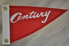 Century Boat Burgee Pennant Flag 1945-1950 Red