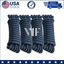 4 Pack 12 X 15 Dock Lines Nylon Rope For Boats Double Braided Boat Accessories