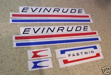 Evinrude Fastwin Vintage Outboard Motor Decal Free Ship Free Fish Decal