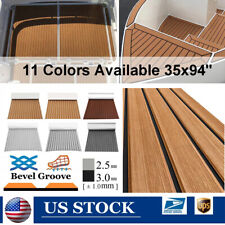 Bevel Edge Boat Flooring Eva Foam Marine Teak Decking Sheet Carpet Grey Brown