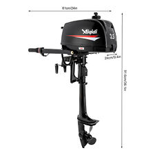 Electric 3.5hp 2 Stroke Outboard Motor Boat Engine With Cdi Air Cooling System