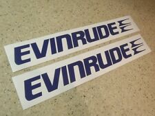 Evinrude Outboard Motor Vintage Decal Die-cut 2-pak Free Ship Free Fish Decal