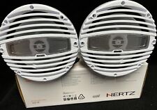 Hertz Hmx 8-ld 8 Marine Speakers W Classic Grill Rgb Led Hertz Marine Audio