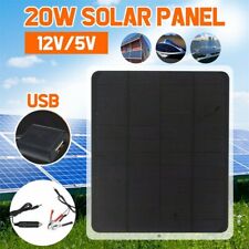 20w Car Boat Yacht Solar Panel Trickle Battery Charger Power Supply Outdoor