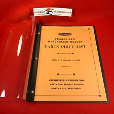 Jan 1966 Kiekhaefer Mercury Franchised Mercruiser Dealer Parts Price List Manual